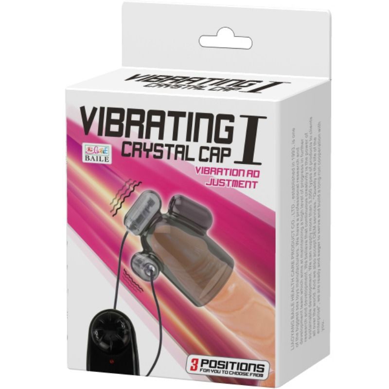 Baile For Him-Penishülle Vibrante Crystal Cap I-TPR · Vibratoren (Bild 3)
