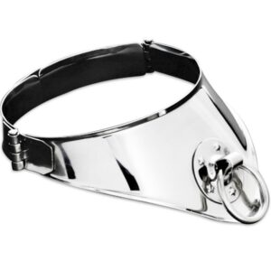 Metal Hard-Restraint-Halsband mit Ring und Schloss 12.5 cm