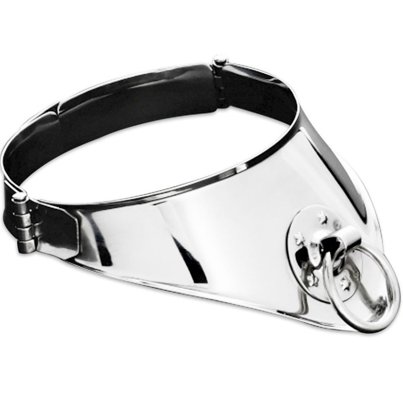 Metal Hard-Enge Halskette mit Ring und Schloss 12.5 Cm · Spielzeug aus Glas & Metall