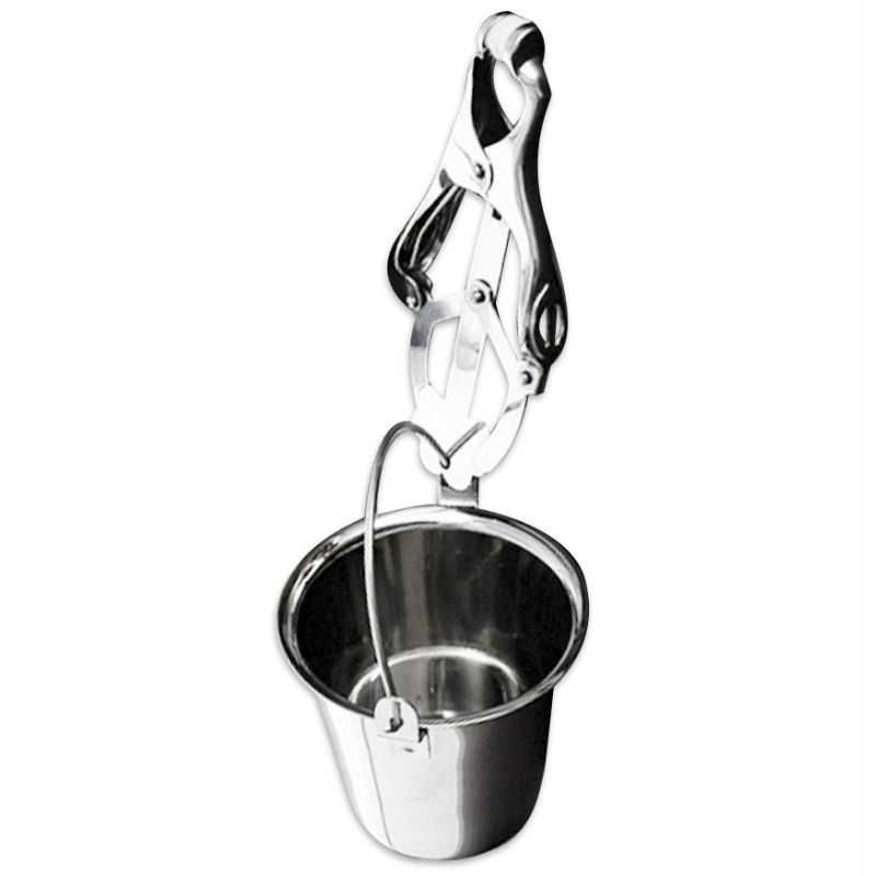Metal Hard-Zange für Brustwarzen mit Tank · Spielzeug aus Glas & Metall