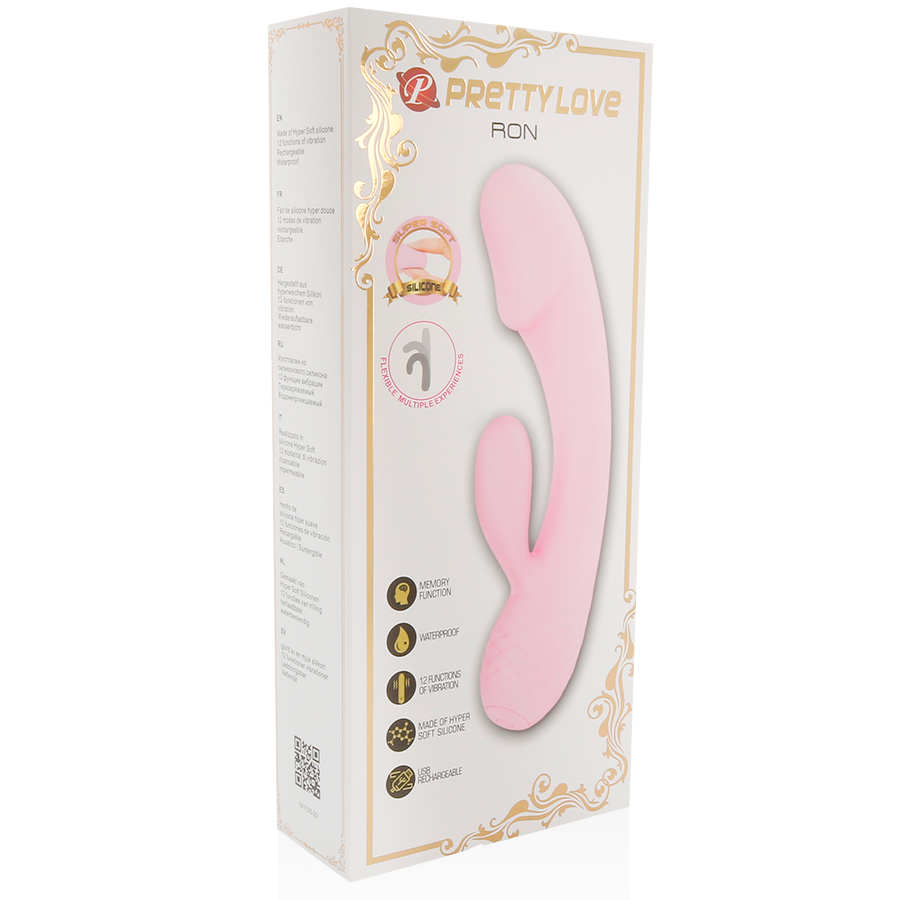 High Tech-Vibrator Intelligent Ron mit Rabbit-Silikon, 12 Geschwindigkeiten · Vibratoren (Bild 2)