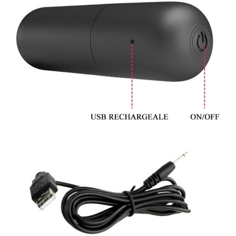 Fun Toys-Strap-on mit Bullet Vibrator Carter-Silikon, 12 Geschwindigkeiten · Vibratoren (Bild 2)