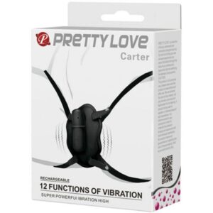 Fun Toys-Strap-on mit Bullet Vibrator Carter-Silikon, 12 Geschwindigkeiten · Vibratoren (Bild 4)