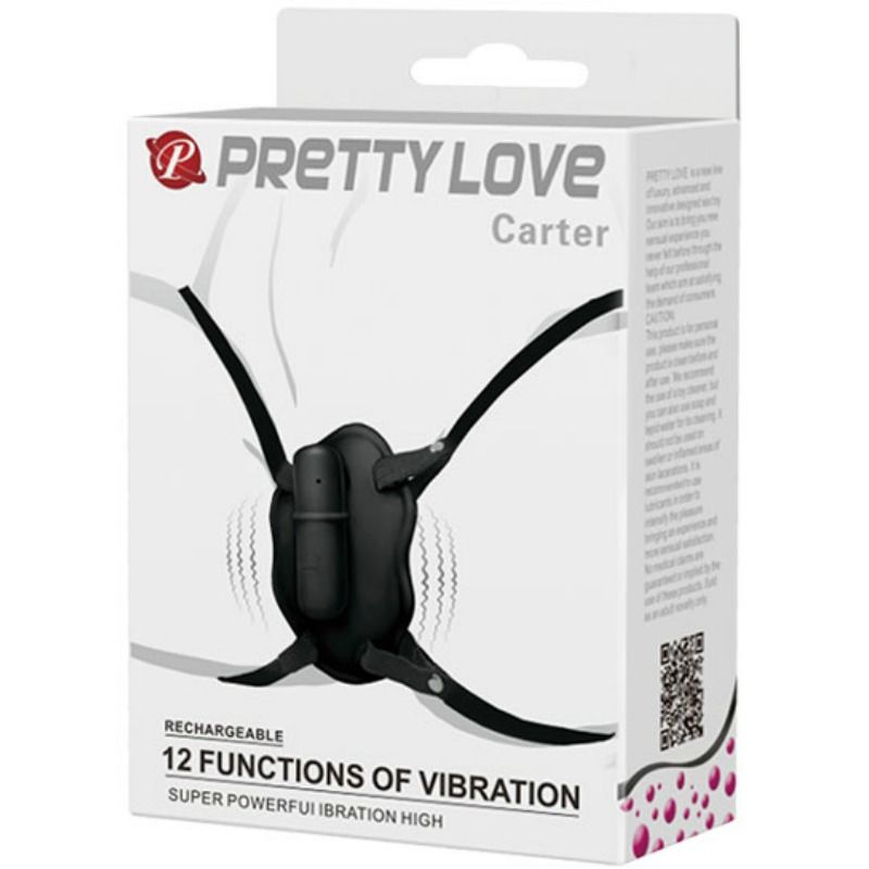 Fun Toys-Strap-on mit Bullet Vibrator Carter-Silikon, 12 Geschwindigkeiten · Vibratoren (Bild 4)