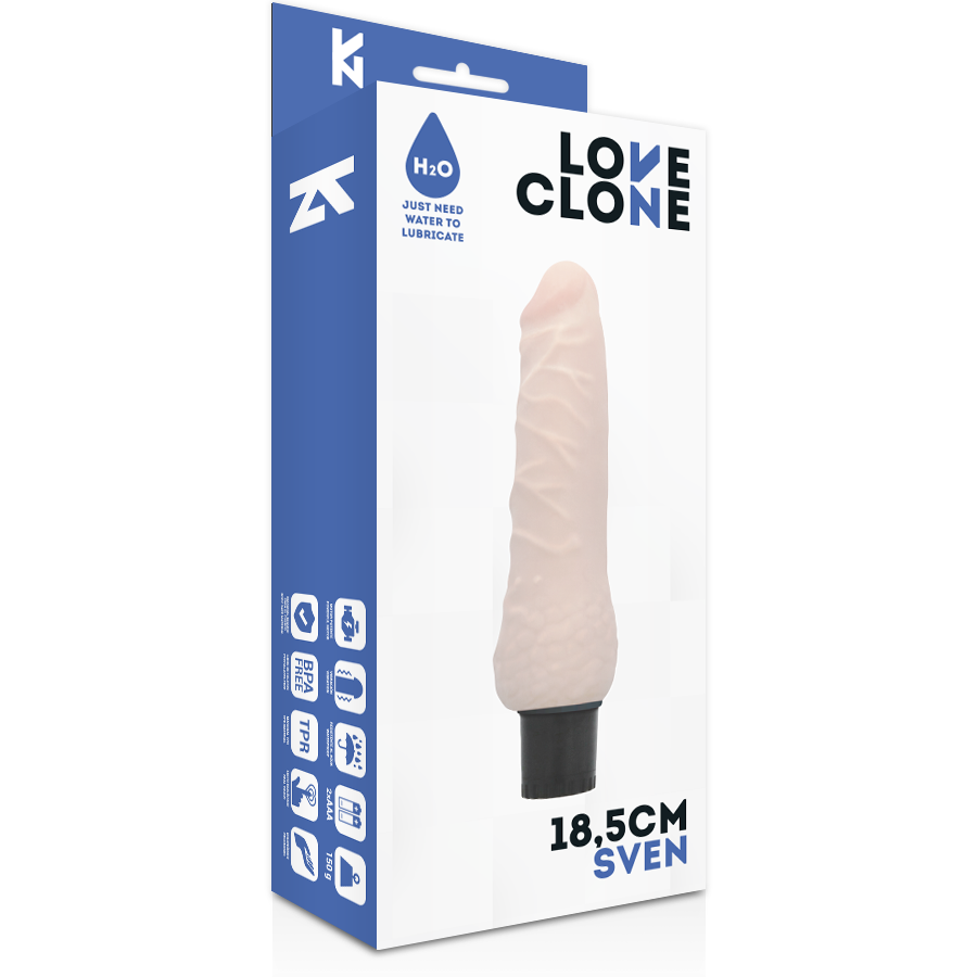 Loveclone-Vibrator Sven mit Selbstschmierung 18.5 Cm -o- 3.3 Cm-TPR · Vibratoren (Bild 4)