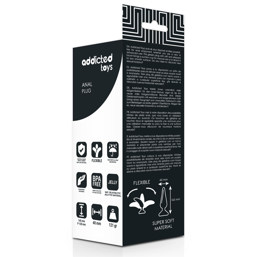 Addicted Toys-Analplug 14.5 Cm Schwarz-TPR · Sextoys (Bild 2)