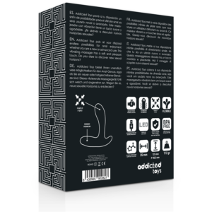 Addicted Toys-Vibrierende Analmassage Schwarz-Silikon, 12 Geschwindigkeiten · Sextoys (Bild 5)