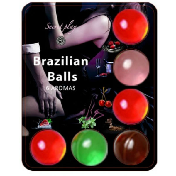 Secretplay Cosmetic-Brazilian Balls Gleitgel Hot Balls 6 Stk.