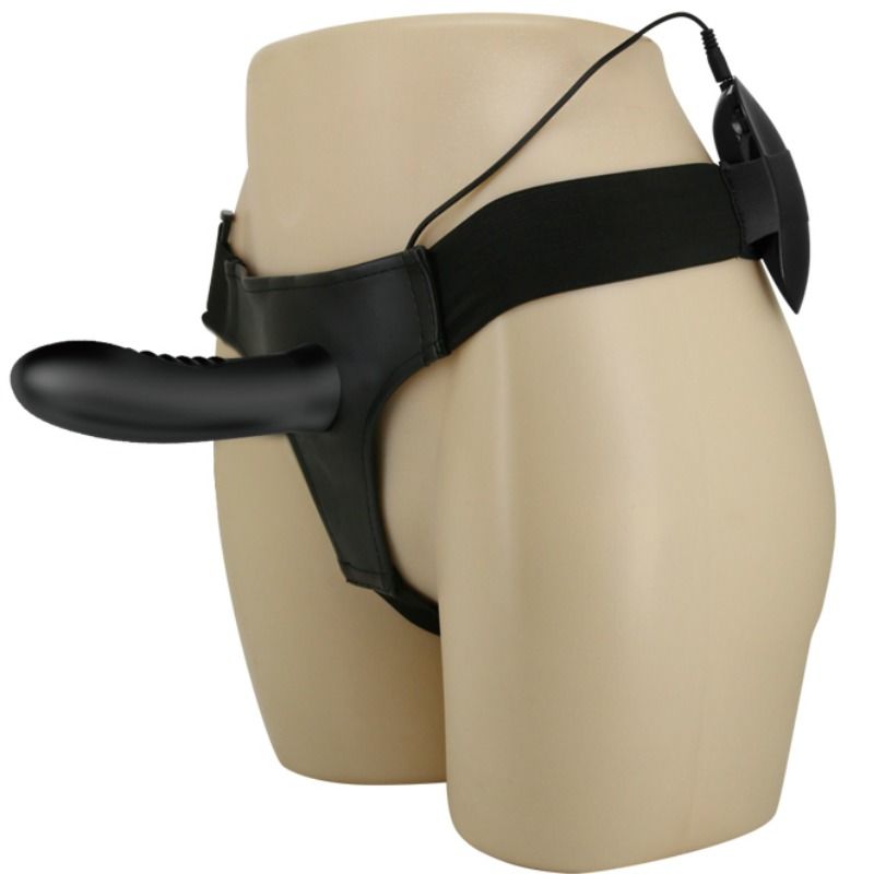 Harness Collection-Myron Strap-on mit Vibration und Dildo Gol-Silikon · Strap-on & Harness (Bild 2)