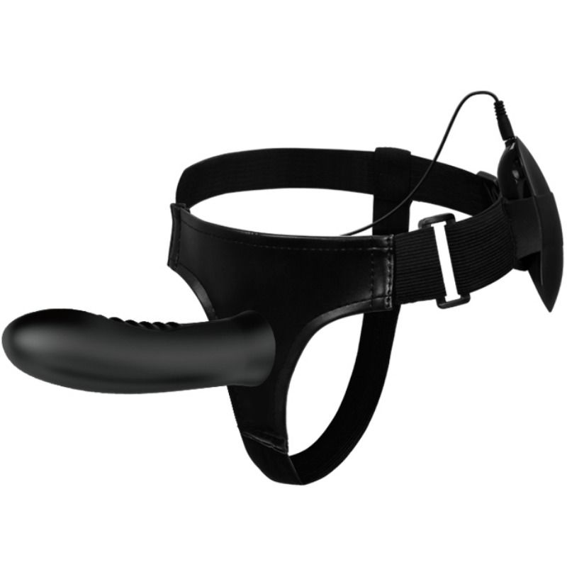 Harness Collection-Myron Strap-on mit Vibration und Hohldildo-Silikon