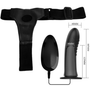 Harness Collection-Myron Strap-on mit Vibration und Dildo Gol-Silikon · Strap-on & Harness (Bild 5)