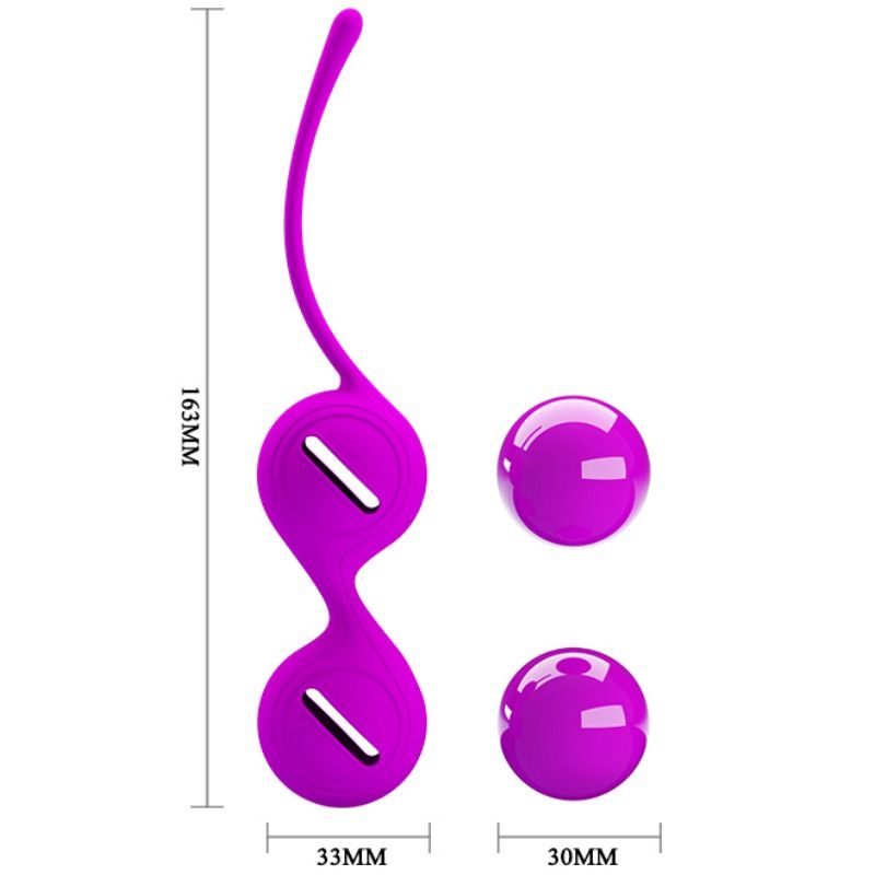 Health Kegel-Orgasmische Kugeln Kegel Tighten Up i Flieder-Silikon · Sextoys (Bild 4)