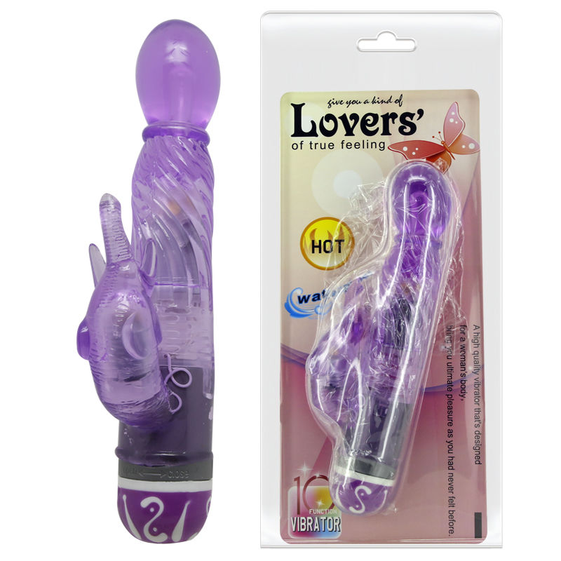 Baile Vibrators-Vibrator Multigeschwindigkeit mit Stimulator Flieder-TPR · Vibratoren (Bild 3)