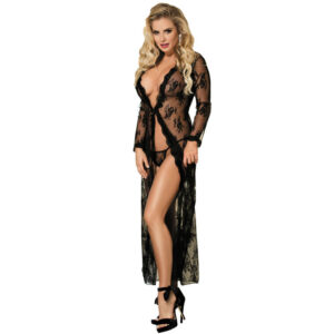 Subblime-Floral Bademantel in Spitze mit Fransen · Sexy Damen-Dessous (Bild 2)
