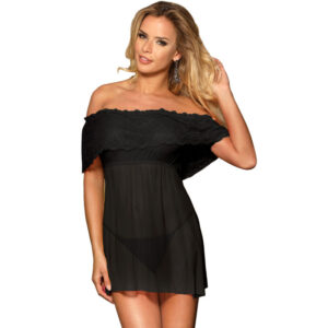 Subblime-Kurzes Kleid + Tanga Schwarz · Spicy Dessous & Bodystockings (Bild 2)