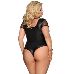 Subblime Queen Plus Size-Queen Plus Teddy Fetisch mit Corte Ärmel · Spicy Dessous & Bodystockings (Bild 2)