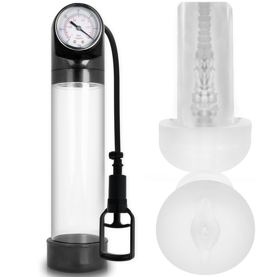 Pump Addicted-RX9 mit Masturbator-Silikon, Wasserdicht · Sextoys