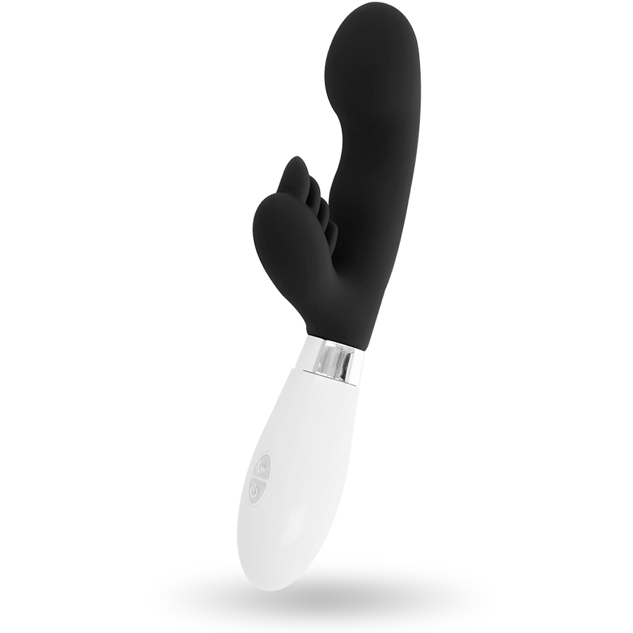 Glossy-Elvis Rabbit Black-Silikon, 10 Geschwindigkeiten, Drehung · Vibratoren (Bild 6)