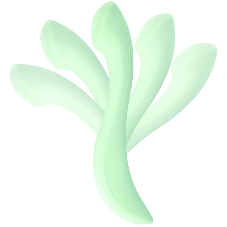 Mia-Devon Vibrator Green-Silikon, 10 Stufen, Wiederaufladbar, USB