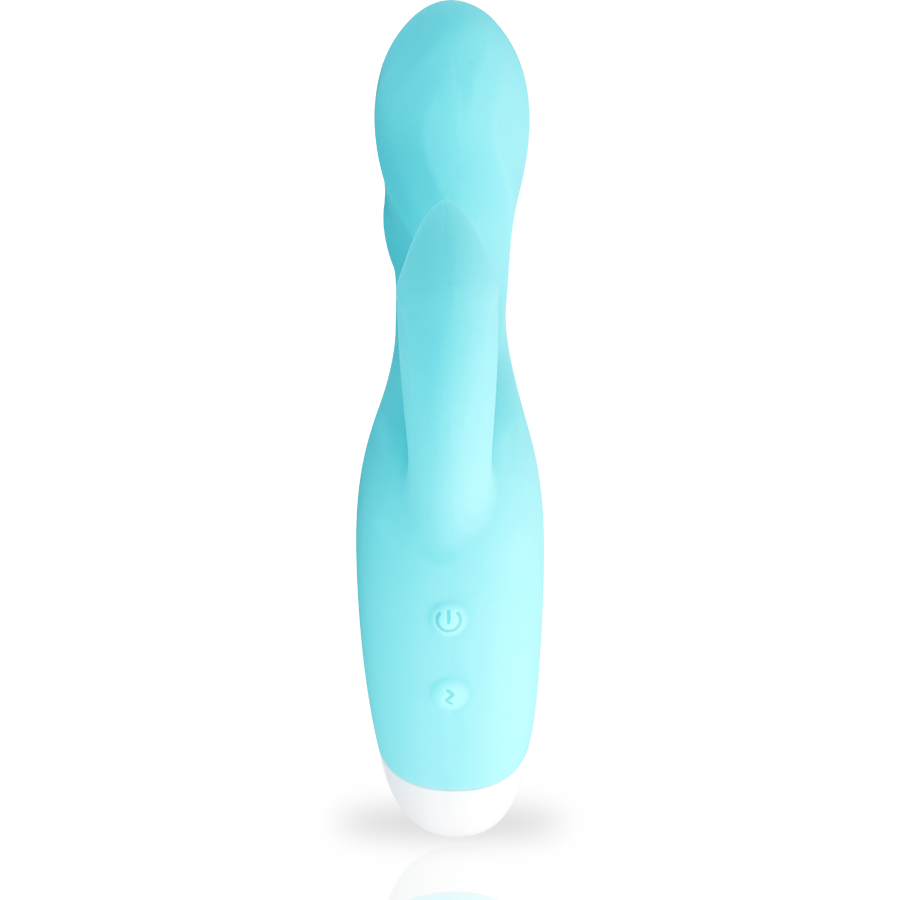 Mia-Dresde Vibrator Türkis-Silikon, 10 Geschwindigkeiten, Wiederaufladbar, USB · Vibratoren (Bild 7)