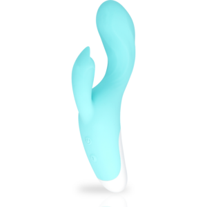 Mia-Dresde Vibrator Türkis-Silikon, 10 Geschwindigkeiten, Wiederaufladbar, USB · Vibratoren