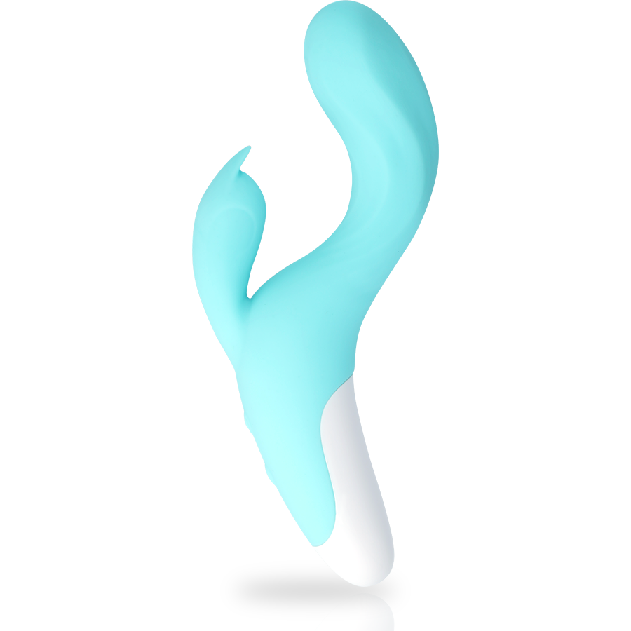 Mia-Dresde Vibrator Türkis-Silikon, 10 Geschwindigkeiten, Wiederaufladbar, USB · Vibratoren (Bild 4)