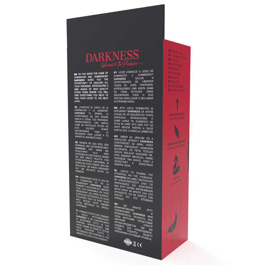 Darkness Anal-Analplug Silber 8 cm mit Schwarz-Code · Sextoys (Bild 3)