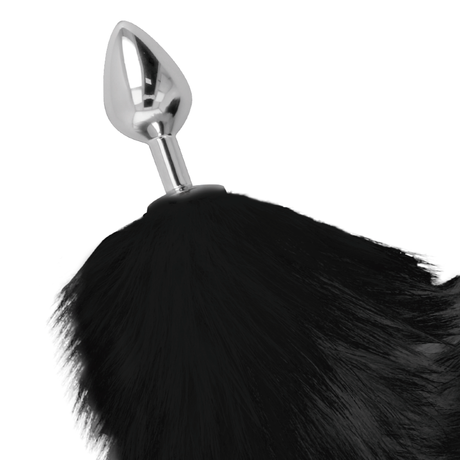 Darkness Anal-Analplug Silber 8 cm mit Schwarz-Code · Sextoys (Bild 2)
