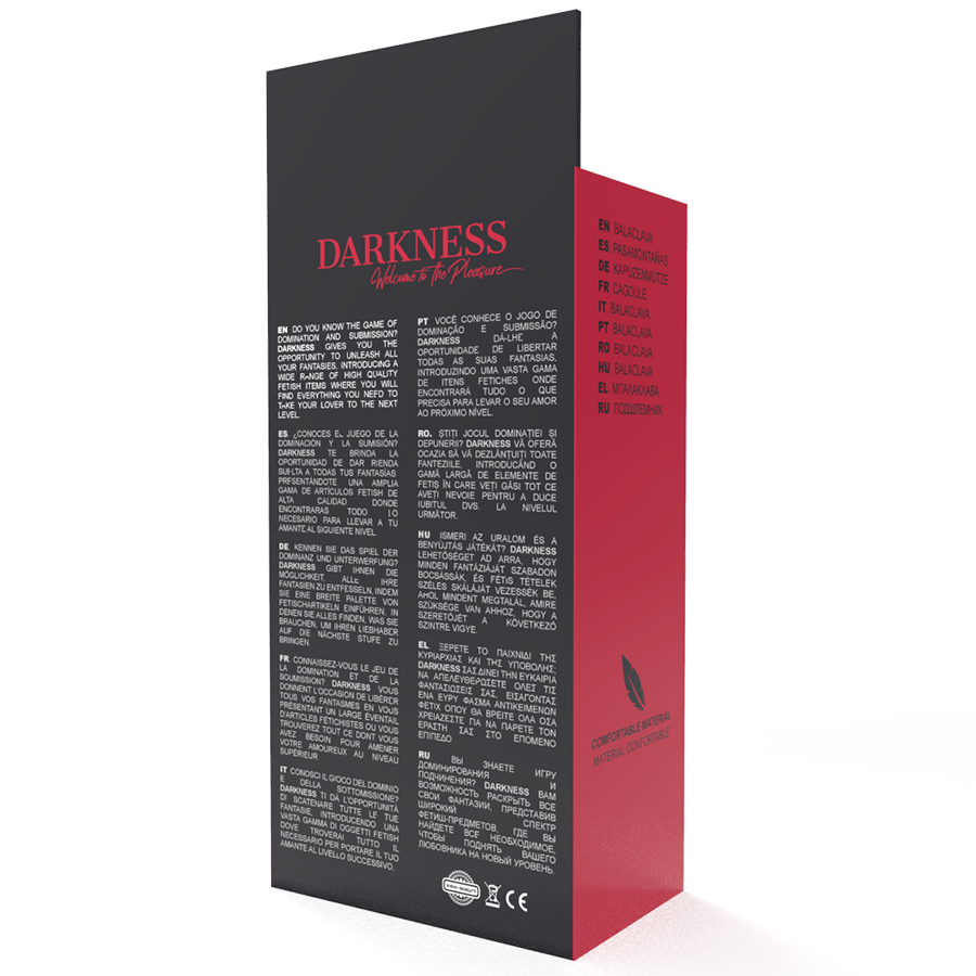 Darkness Bondage-Maske des Gehorsams Bdsm mit Öffnung des Mundes · Sextoys (Bild 4)