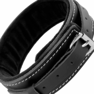 Darkness Bondage-Halskette aus gepolstertem Leder mit Leine · Sextoys (Bild 4)