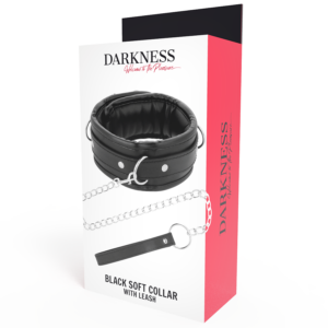 Darkness Bondage-Weiche Leder Halskette mit Kette · Sextoys (Bild 4)