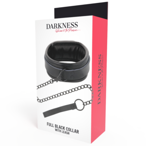 Darkness Bondage-Darkness Schwarz Haltungsband mit PVC-Kette · Sextoys (Bild 3)