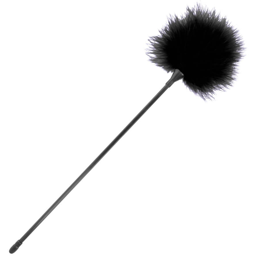 Darkness Sensations-Federpeitsche Schwarz 42 cm