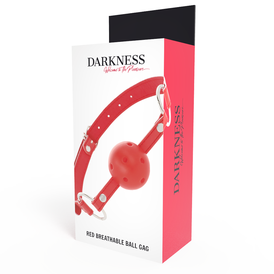 Darkness Bondage-Atmendes Gag aus ökologischem Leder · Sextoys (Bild 4)