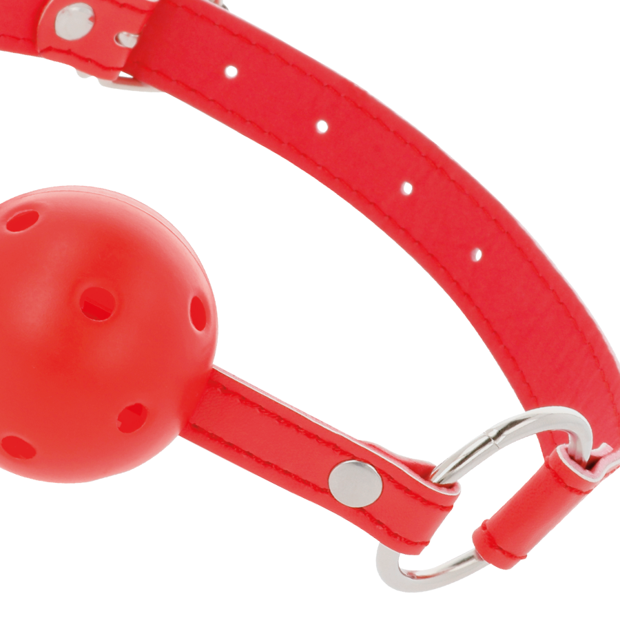 Darkness Bondage-Atmendes Gag aus ökologischem Leder · Sextoys (Bild 3)