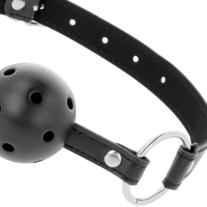 Darkness Bondage-Atmendes Gag aus ökologischem Leder · Sextoys (Bild 8)