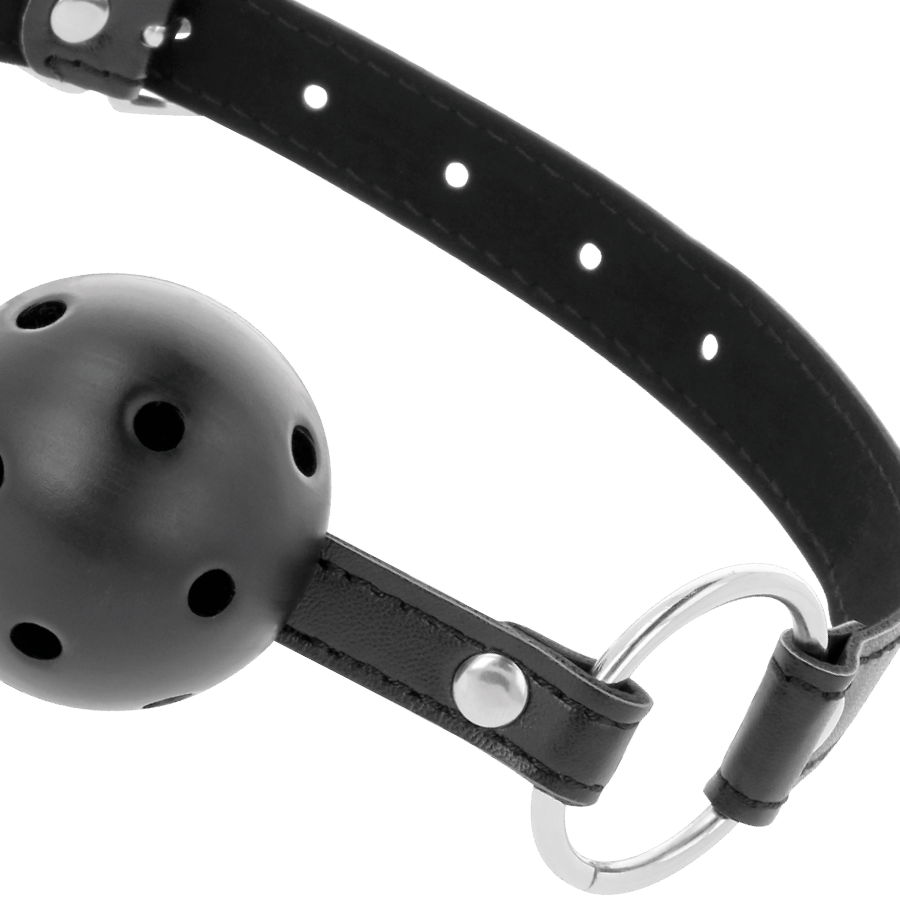 Darkness Bondage-Atmendes Gag aus ökologischem Leder · Sextoys (Bild 8)