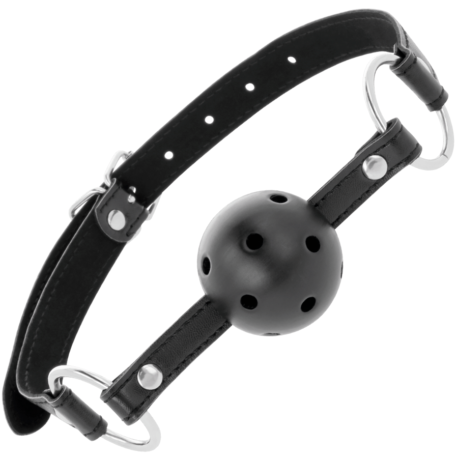 Darkness Bondage-Atmendes Gag aus ökologischem Leder · Sextoys (Bild 10)