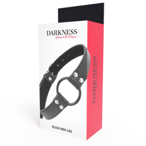Darkness Bondage-Gag mit Ring Durchmesser 3.6 cm-Ökologische Haut · Sextoys (Bild 5)