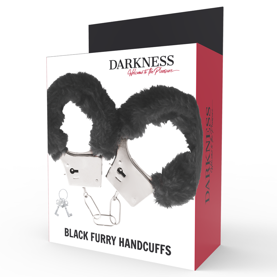 Darkness Bondage-Handschellen gepolsterte Metall · Spielzeug aus Glas & Metall (Bild 5)