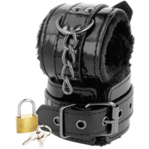 Darkness Bondage-Handschellen verstellbar für Schwarz Leder Knöchel · Sextoys (Bild 8)