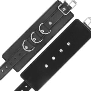 Darkness Bondage-Handschellen Schwarz-PVC · Sextoys (Bild 3)