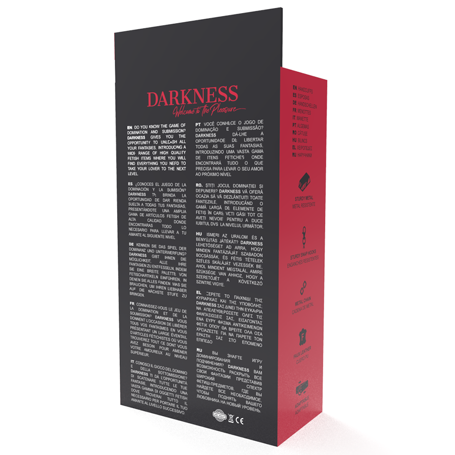 Darkness Bondage-Handschellen verstellbare Leder für Knöchel, schwarz · Sextoys (Bild 4)