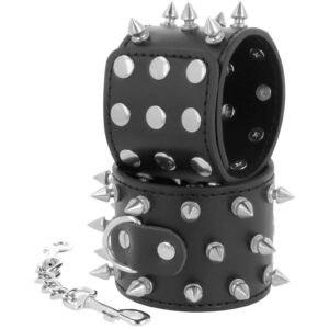 Darkness Bondage-Skulls and Bones Handschellen Schwarz mit Razzien · Sextoys (Bild 7)