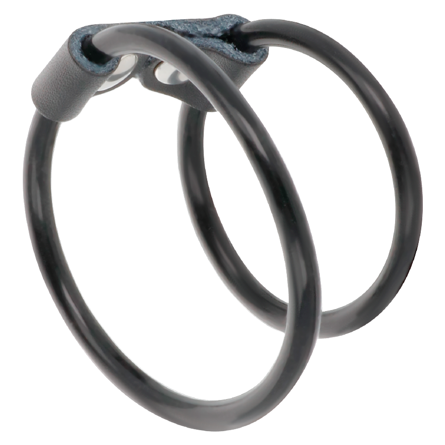 Darkness Sensations-Penisring Doppelflexibel-Ökologische Haut · Sextoys (Bild 2)