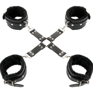 Darkness Bondage-Handschellen Leder für schwarze Hände und Füße · Sextoys (Bild 9)
