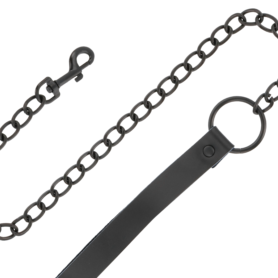 Darkness-Handschellen und Schwarz Leder Halsband · Bondage & Handschellen (Bild 4)