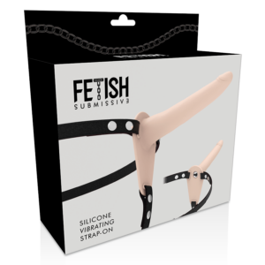 Fetish Submissive Harness-Vibrator Silikon Flesh 15 cm-10 · Strap-on & Harness (Bild 6)