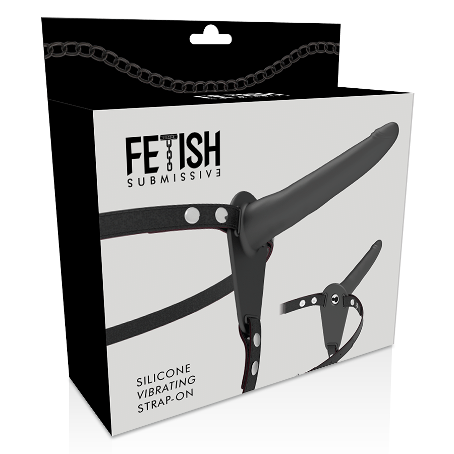 Fetish Submissive Harness-Harness Schwarz Silikon mit Vibrator 15 · Strap-on & Harness (Bild 4)