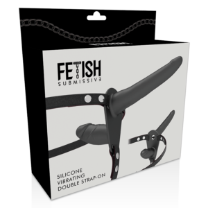 Fetish Submissive Harness-Harness Doppelpenetration mit Vibrator · Strap-on & Harness (Bild 4)